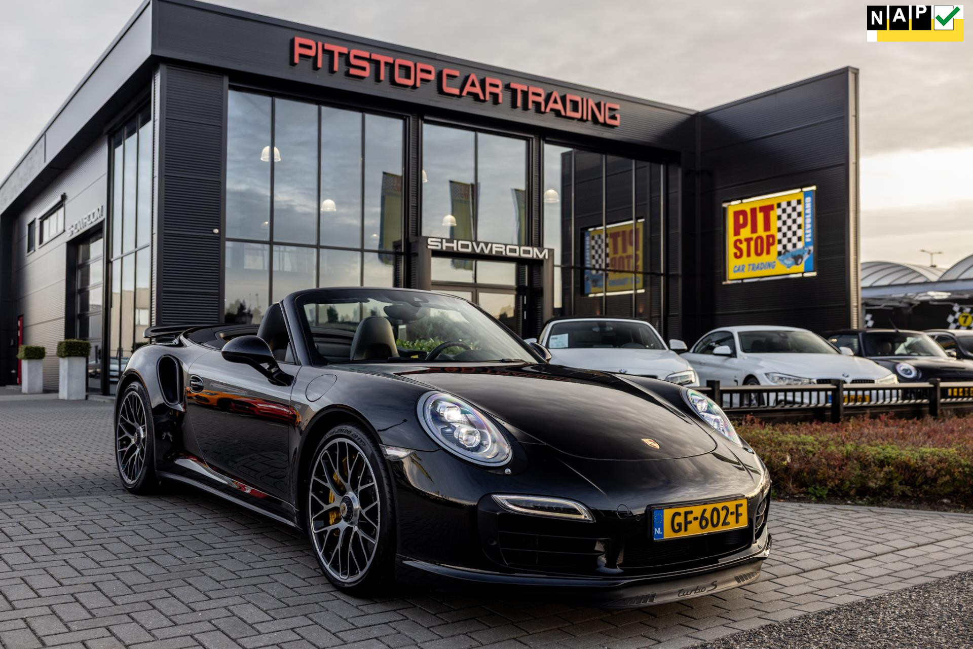 Porsche 911 Cabrio 991 3.8 Turbo S, 561 PK, Burmester, Lift, *Yellow Stitching* 48085731-0.jpg | Pitstop Car Trading