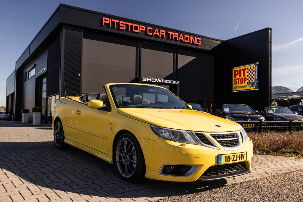 Saab 9-3 Cabrio 2.0T Aero, Lynx Yellow, Memory, Hirsch Grill, NL Auto! 52238038-0.jpg | Pitstop Car Trading